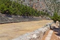 Ancient stadium at Delfi in Greece