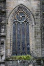 Ancient Stained Glass Window in a Medieval Church in Stirling Scotland Royalty Free Stock Photo