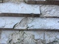 An ancient staircase with steps from a white marble-strewn stone Royalty Free Stock Photo