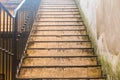 Ancient Stairs Background Outdoor Perspective Royalty Free Stock Photo