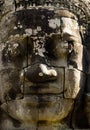 Ancient statue in Angkor Wat, Cambodia Royalty Free Stock Photo
