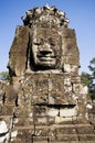 Ancient statue in Angkor Wat, Cambodia Royalty Free Stock Photo