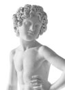 Ancient statue. Bacchus sculpture of Lorenzo Bartolini in the State Hermitage Museum. Masterpiece isolated photo with