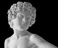 Ancient statue. Bacchus sculpture of Lorenzo Bartolini in the State Hermitage Museum. Masterpiece isolated photo with