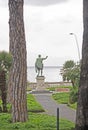 Ancient statue of Gaius Julius Caesar in Naples