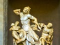 Ancient statue of Laocoon and his Sons in Vatican, Italy.