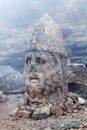 Ancient statue on the top of Nemrut mount, Turkey Royalty Free Stock Photo