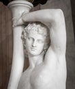 Ancient statue of young man Royalty Free Stock Photo