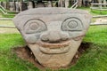 Ancient statues in archeological park in San Agustin