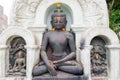 Ancient statues of buddha in the temple Royalty Free Stock Photo