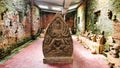 Ancient Statues Of Champa Kingdom Exhibition In My Son Sanctuary, Vietnam. Royalty Free Stock Photo