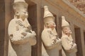 Ancient statues at Hatschepsut temple. Luxor, Egypt Royalty Free Stock Photo