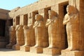 Ancient statues in Luxor karnak temple