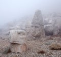 Ancient statues on the top of Nemrut mount, Anatolia, Turkey