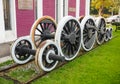 ancient steam engine Classic train Royalty Free Stock Photo