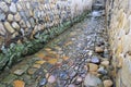 Ancient stone alley in rain Royalty Free Stock Photo