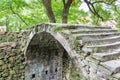 Ancient stone arch bridge closeup Royalty Free Stock Photo