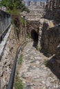 Ancient stone arch passage on the territory of the fortress in Alanya