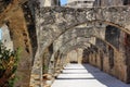 Ancient Stone Arched Walkway Royalty Free Stock Photo