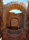 Ancient stone arches of the old city of Caesarea