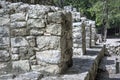 Ancient stone architecture relics at Coba Mayan Ruins, Mexico Royalty Free Stock Photo