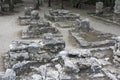 Ancient stone architecture relics at Coba Mayan Ruins, Mexico Royalty Free Stock Photo