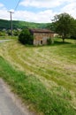 Ancient stone barn in field, south of France Royalty Free Stock Photo