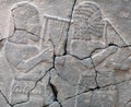 Ancient stone bas-relief of late Hittite period