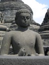 Ancient stone buddha at the Borobudur