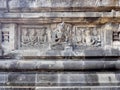 Ancient stone carving of Hindu temple in Yogyakarta, Indonesia Royalty Free Stock Photo