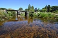 Ancient stone Clapper Bridge, Dartmoor, England Royalty Free Stock Photo