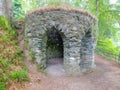 Ancient Stone Constructed River Shelter at Dunkeld in Scotland