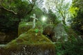 Ancient stone cross, Convent of the Capuchos near Sintra Royalty Free Stock Photo