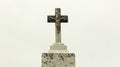 Ancient stone cross with Jesus Christ - son of God