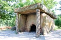 Ancient stone dolmen in the forest near Gelendzhik Crimea Royalty Free Stock Photo