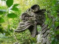 An ancient stone dragon