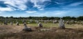 Ancient Stone Field Alignements De Menhir Carnac With Neolithic Megaliths In Brittany, France