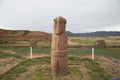 Ancient Stone Fraile Monolith in Tiwanaku