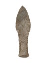 Ancient stone knife on a white background, isolated Royalty Free Stock Photo