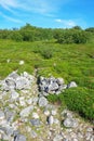 Ancient stone labyrinth Royalty Free Stock Photo