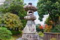 Ancient Stone Lanter at Toji Temple in Kyoto