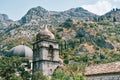 Ancient stone ruins of St. Nicholas monastery near the Church of St. Nicholas. Kotor, Montenegro