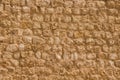 Ancient stone sand wall, brick, background Royalty Free Stock Photo