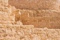 Ancient stone sand wall, brick, background Royalty Free Stock Photo