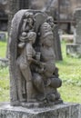 Ancient  Stone Sculpture of  Jain Deity Parmara Era Royalty Free Stock Photo