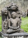 Ancient  Stone Sculpture of  Jain Deity Parmara Era Royalty Free Stock Photo