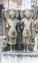 Ancient  Stone Sculpture of   Parmara Era Royalty Free Stock Photo
