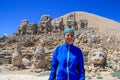 Ancient stone sculptures of kings and animals on Mount Nemrut Nemrut Dag