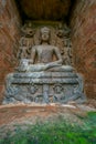 Ancient Stone Statue of Dhyani Buddha.in Monastery Udayagiri