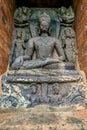 Ancient Stone Statue of Dhyani Buddha.in Monastery Udayagiri